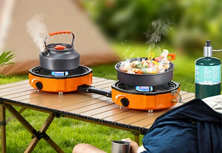 outdoor kitchen 2 burner stove