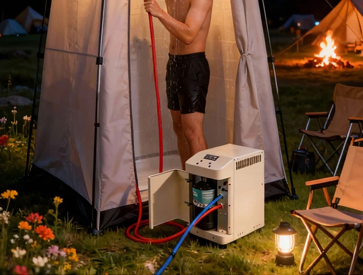 outdoor propane instant hot water heater