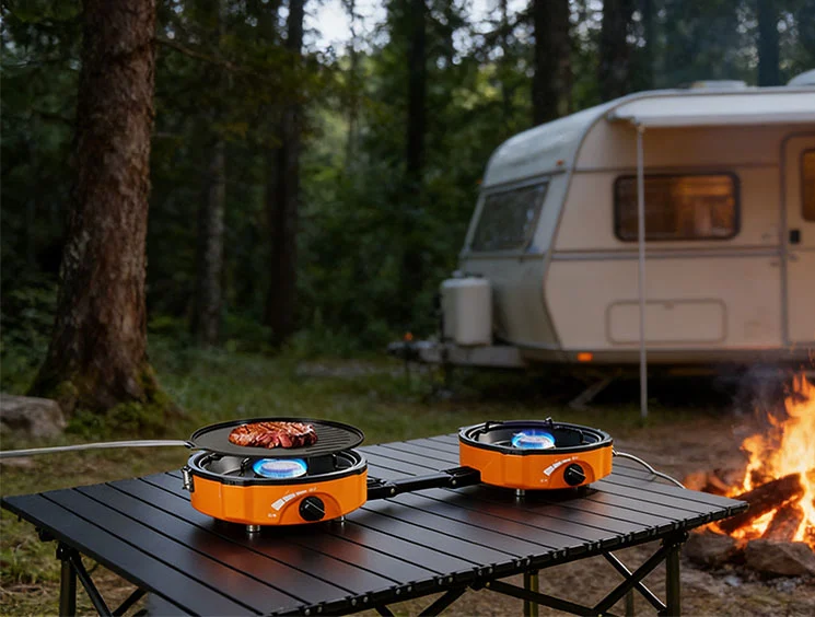 dual burner butane stove