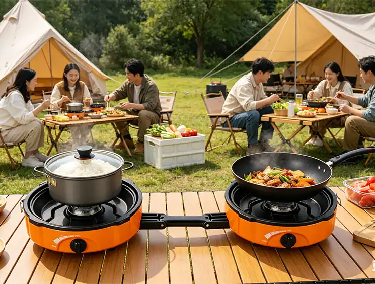 outdoor kitchen 2 burner stove