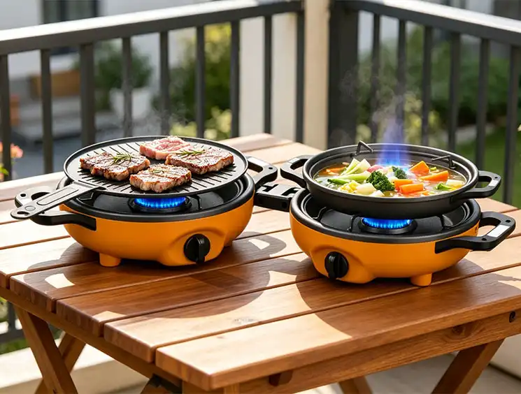 twin burner butane stove