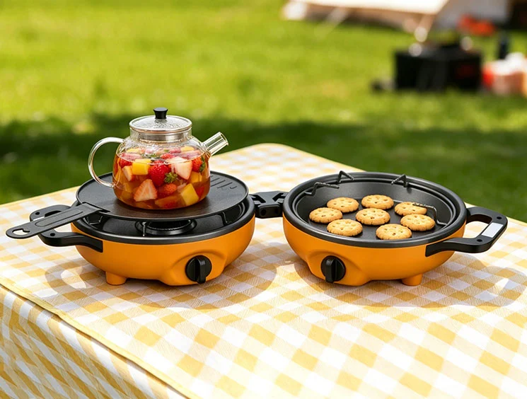 inset cooking pan butane stove