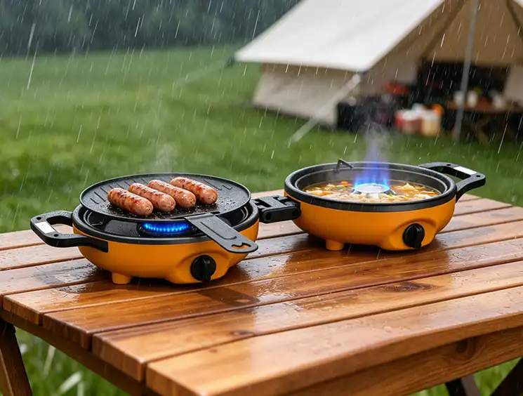 inset cooking pan butane stove