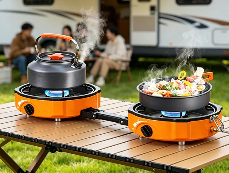 portable double camping stove portable double camping stove