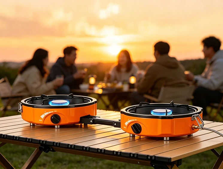 portable double camping stove