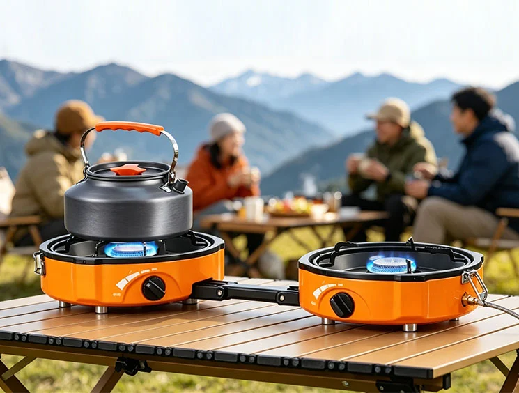 portable double camping stove