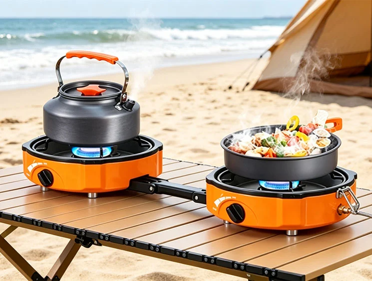 portable double camping stove portable double camping stove