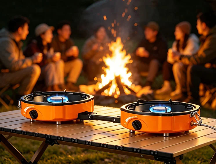 portable double camping stove