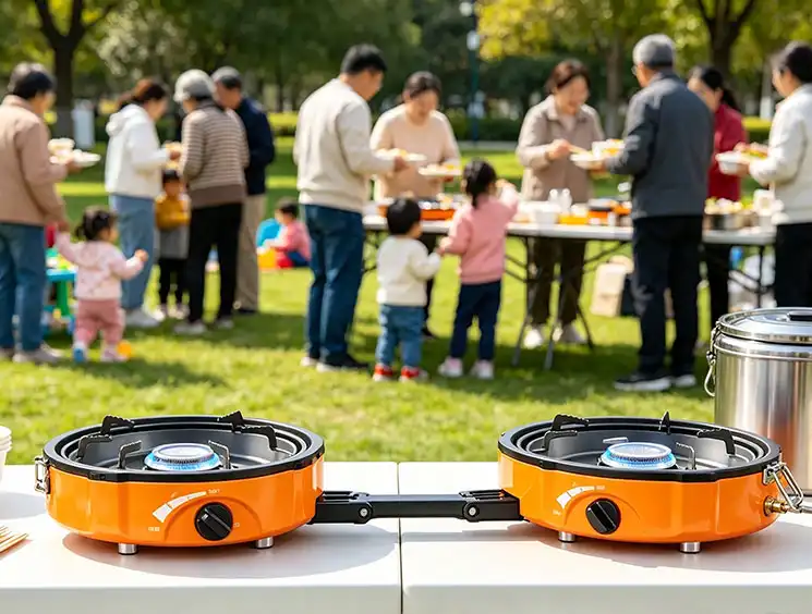  outdoor kitchen 2 burner stove