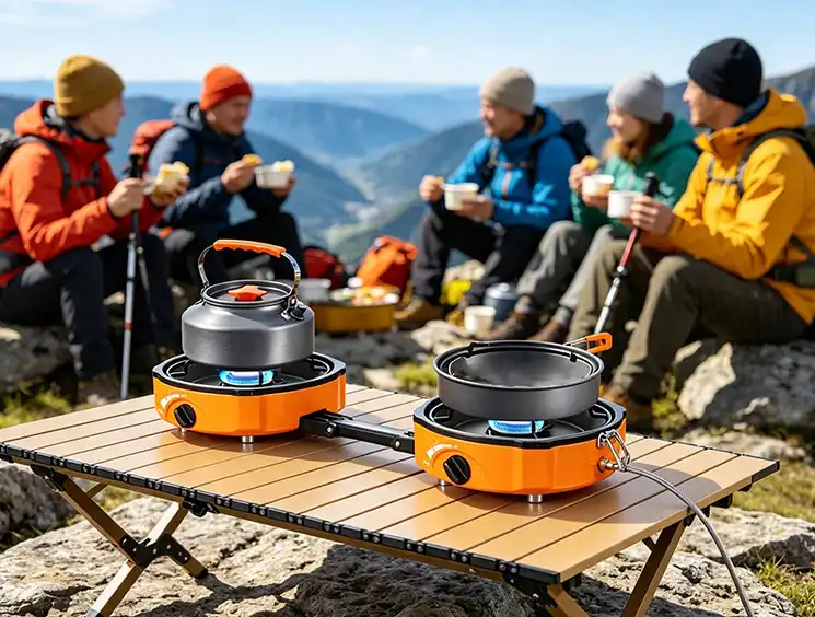 portable dual burner
