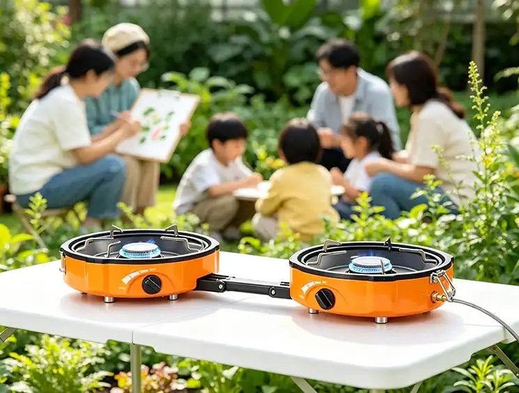 outdoor kitchen 2 burner stove