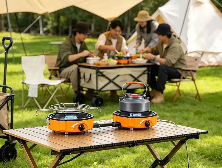 portable dual burner