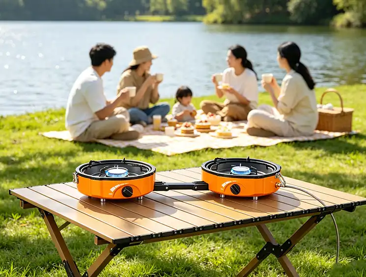 twin burner butane stove