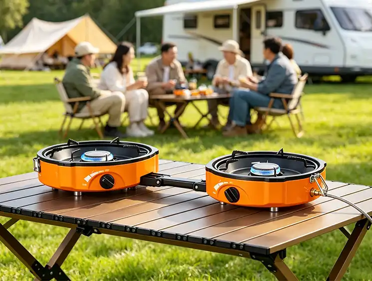 portable double camping stove