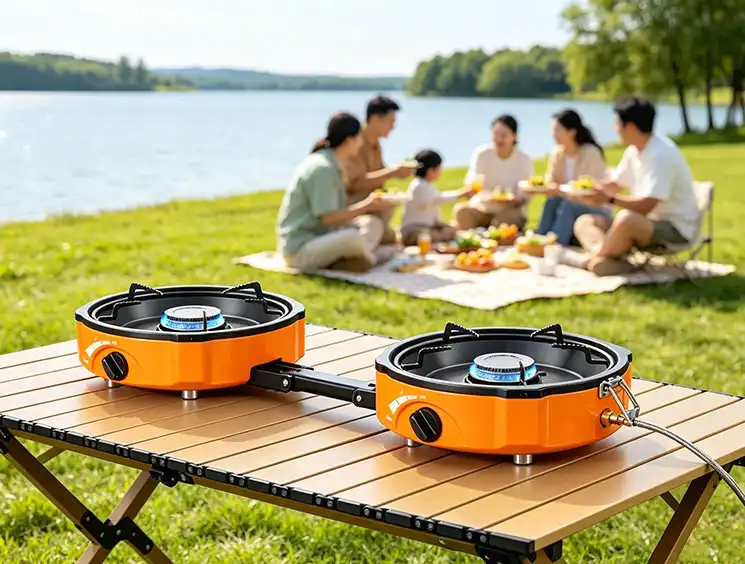 dual burner butane stove