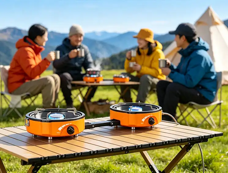 portable double camping stove