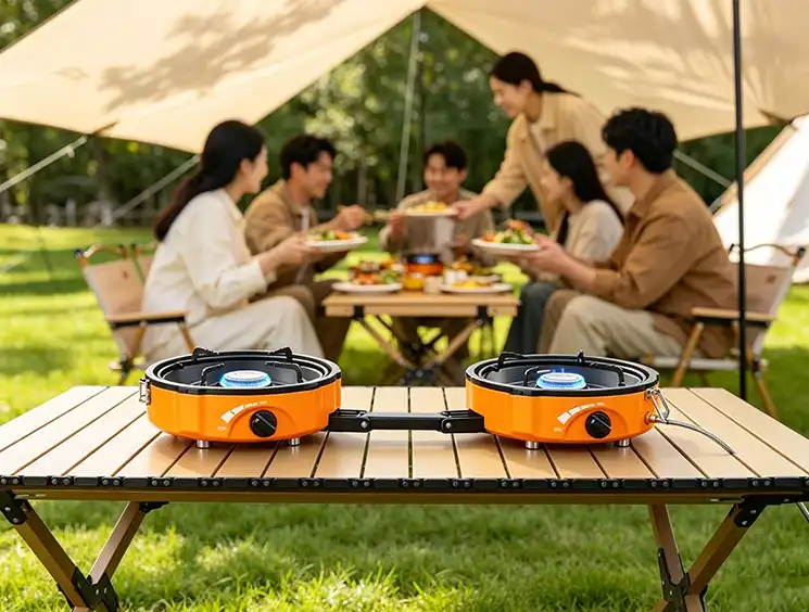 portable dual burner