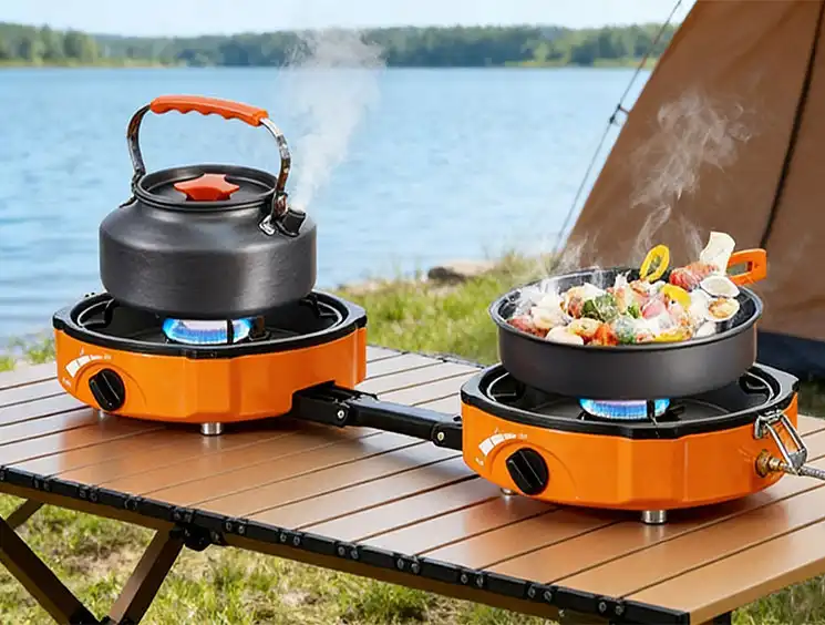 Draagbare stoof met twee branders teenoor enkelbrander: Watter een om te kies?