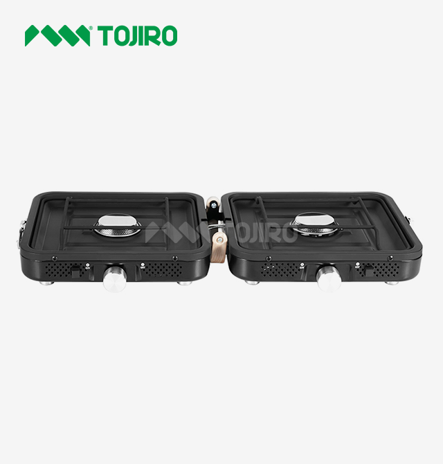 2 burner butane camping stove